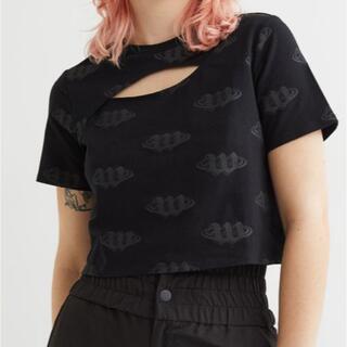 H&M カットアウトクロップドトップス(Tシャツ(半袖/袖なし))