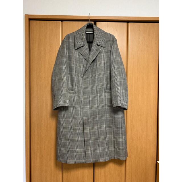 auralee 17aw double face check long coat