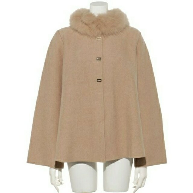 ☆新品タグ付き アプワイザーリッシェ♡ファー付フレアケープニット