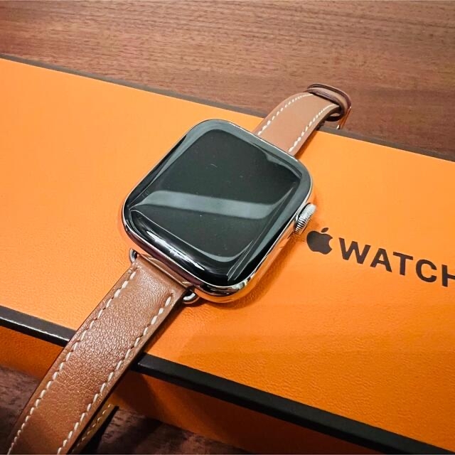 Apple Watch 7 Hermès -41mmシルバーステンレスケース