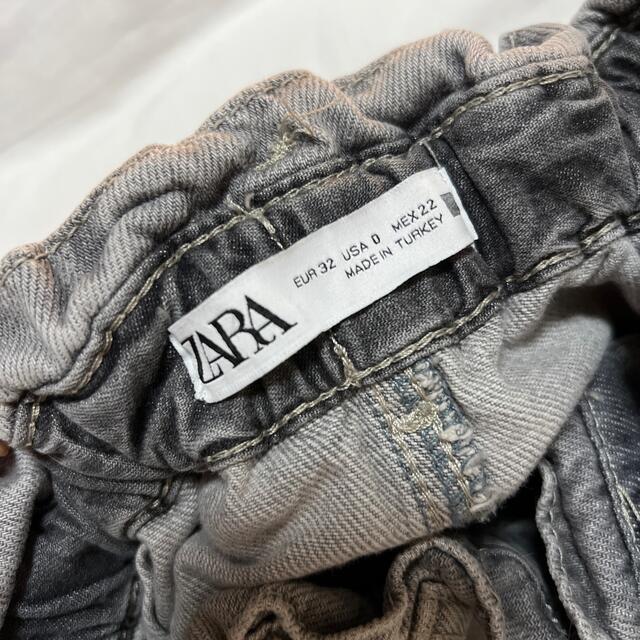 ZARA(ザラ)の美品　ZARA ペーパーバッグデニム レディースのパンツ(デニム/ジーンズ)の商品写真
