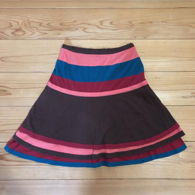 SCOT CLUB(スコットクラブ)のYAMADAYA 膝丈マルチカラーフレアスカート レディースのスカート(ひざ丈スカート)の商品写真