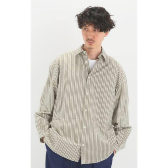 COMOLI(コモリ)のE.TAUTZ(イートウツ) ストライプシャツ LINEMAN SHIRT S メンズのトップス(シャツ)の商品写真