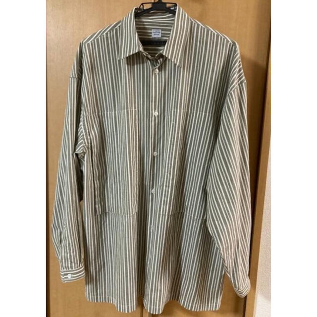 COMOLI(コモリ)のE.TAUTZ(イートウツ) ストライプシャツ LINEMAN SHIRT S メンズのトップス(シャツ)の商品写真