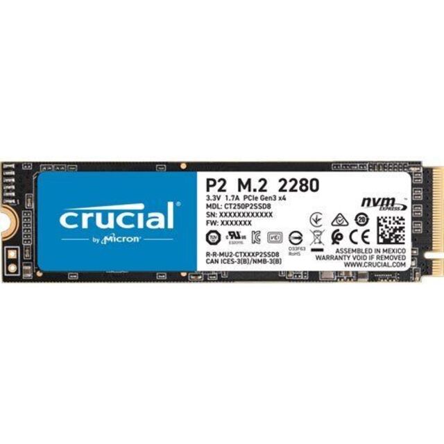 新品未開封☆Crucial M.2 2280 SSD P2シリーズ 500GB 1