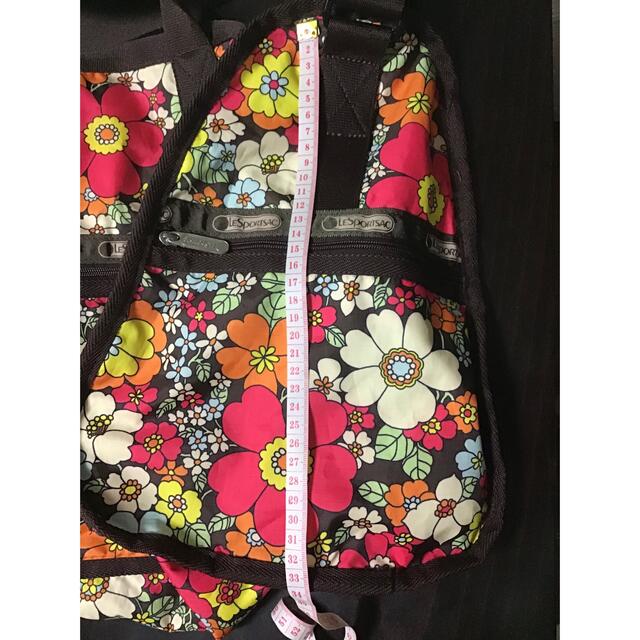 Lesportsac  ラージウィークエンダー 花柄 × 茶  ショルダーバッグ