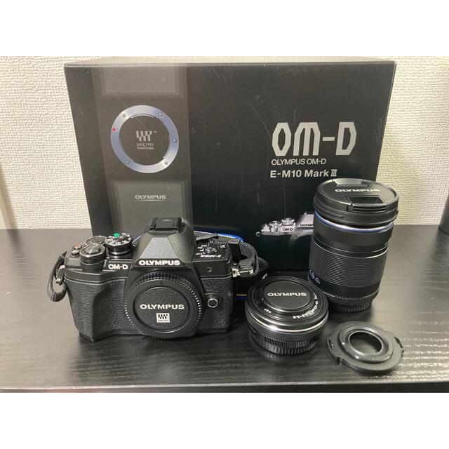 注目の福袋！ OLYMPUS OM-D E-M10 ダブルズームキット ブラック ミラー