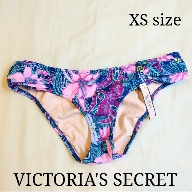 Victoria's Secret(ヴィクトリアズシークレット)の【新品】XSサイズ VICTORIA'S SECRET 花柄ビキニ ボトム レディースの水着/浴衣(水着)の商品写真