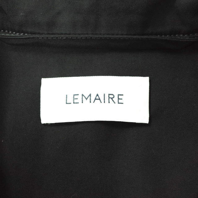 LEMAIRE(ルメール)のLEMAIRE ルメール 22SS MILITARY SHIRT オープンカラー ミリタリーシャツ M221 SH190 LF699 48 BLACK 長袖 開襟 コットンギャバジン トップス【新古品】【中古】【LEMAIRE】 メンズのトップス(シャツ)の商品写真