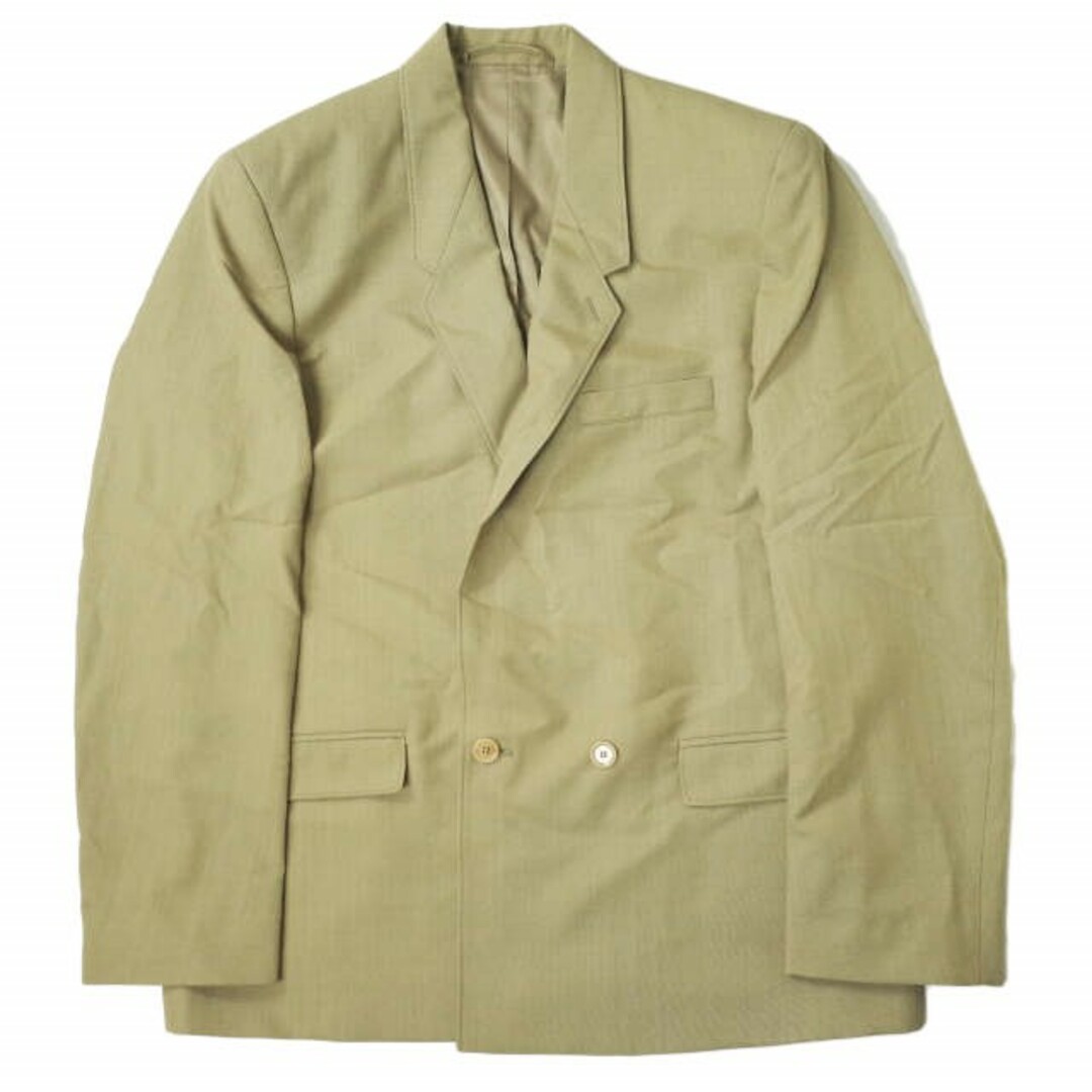 LEMAIRE ルメール 22SS BOXY DB JACKET トロピカルポリウール ボクシーダブルジャケット M221 JA161 LF414 48 CAMEL CHINE テーラード アウター【新古品】【LEMAIRE】