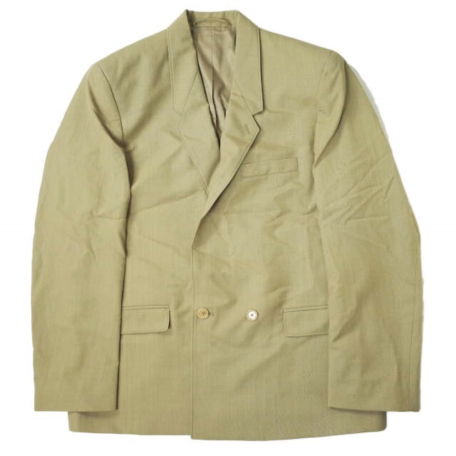 LEMAIRE ルメール 22SS BOXY DB JACKET トロピカルポリウール ボクシーダブルジャケット M221 JA161 LF414 46 CAMEL CHINE テーラード アウター【新古品】【LEMAIRE】