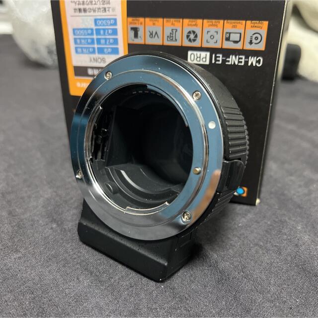 Commlite レンズマウントアダプタ (ニコンF→ ソニーE) 電子接点付き