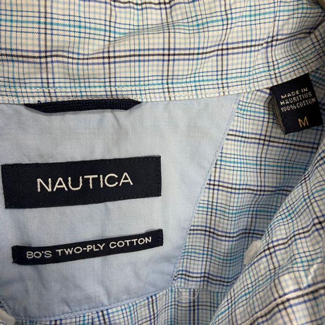 NAUTICA(ノーティカ)のNAUTICA 長袖 BD SHIRT チェック柄 古着 刺繍ロゴ ストリート メンズのトップス(シャツ)の商品写真