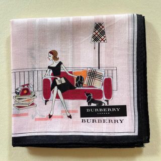 バーバリー(BURBERRY)のバーバリー ハンカチ 女の子 犬 ピンクBURBERRY (ハンカチ)