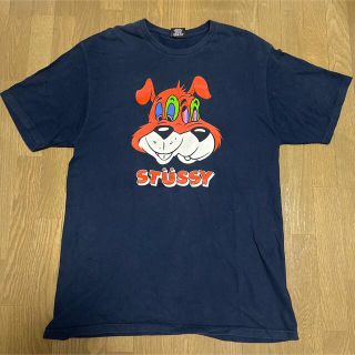 ステューシー(STUSSY)のStussy/アニマルプリント/Tシャツ/L/ネイビー(Tシャツ/カットソー(半袖/袖なし))