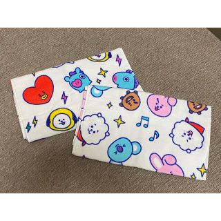 ビーティーイシビル(BT21)のBT21 フェイスタオル　2枚セット(タオル/バス用品)