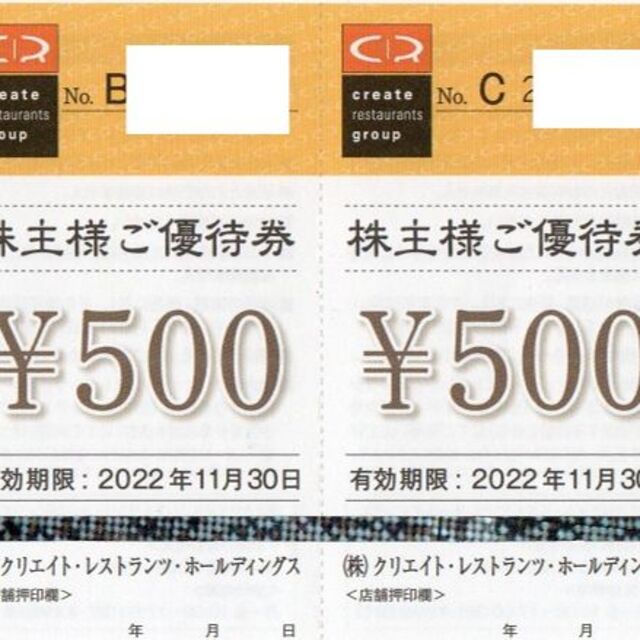 最新 クリエイトレストランツ 株主優待券 48000円分 | paymentsway.co