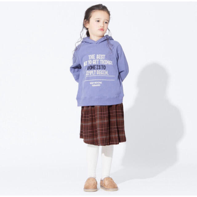 BREEZE(ブリーズ)のbreeze*ブリーズ*チェック柄スカート*ブラウン*110 キッズ/ベビー/マタニティのキッズ服女の子用(90cm~)(スカート)の商品写真