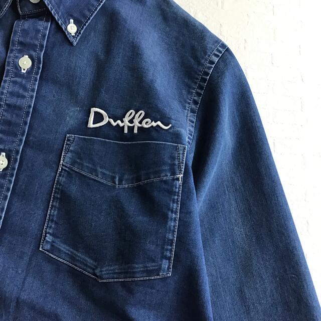 DUFFER ダファー　DENIM SHIRT リブ袖 デニムシャツ　インディゴ