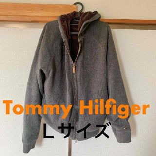 トミーヒルフィガー(TOMMY HILFIGER)のトミーヒルフィガー　パーカー　厚手 裏ボア　フルジップ　Lサイズ　古着(パーカー)