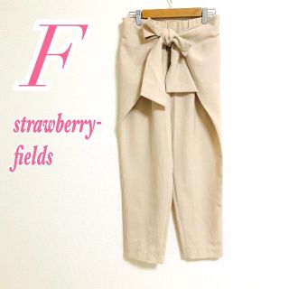 ストロベリーフィールズ(STRAWBERRY-FIELDS)のstrawberry-fieldsストロベリーフィールズ テーパード リボン(クロップドパンツ)