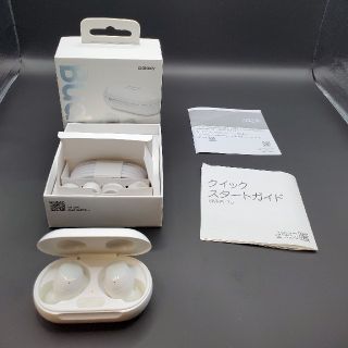 ギャラクシー(Galaxy)のSAMSUNG GALAXY BUDS+ WHITE フルワイヤレスイヤホン(ヘッドフォン/イヤフォン)