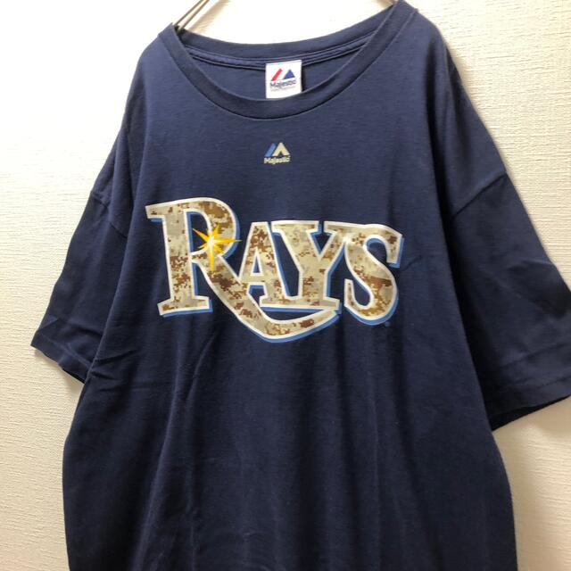 Majestic(マジェスティック)の[迷彩柄]Tampa Bay Rays メジャーt メンズのトップス(Tシャツ/カットソー(半袖/袖なし))の商品写真