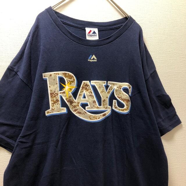 Majestic(マジェスティック)の[迷彩柄]Tampa Bay Rays メジャーt メンズのトップス(Tシャツ/カットソー(半袖/袖なし))の商品写真