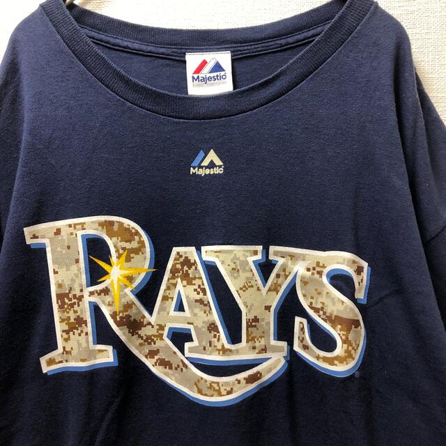 Majestic(マジェスティック)の[迷彩柄]Tampa Bay Rays メジャーt メンズのトップス(Tシャツ/カットソー(半袖/袖なし))の商品写真