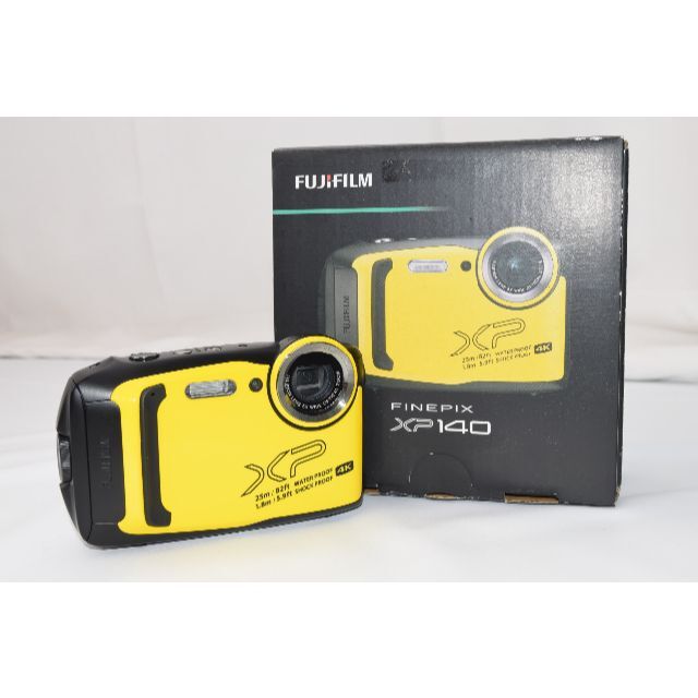 綺麗な展示品☆FUJIFILM FinePix XP140 イエロー☆25m防水スマホ/家電/カメラ