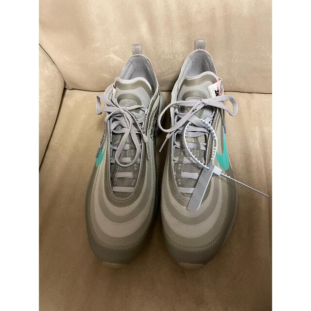 メンズOFF-WHITE × NIKE AIR MAX 97 GREY