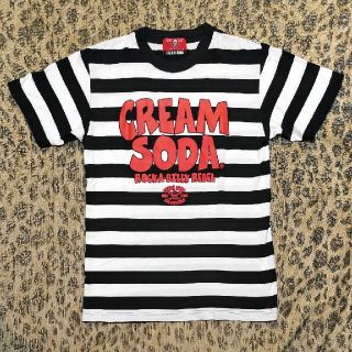 クリームソーダ　半袖 Tシャツ　白黒 ボーダー(Tシャツ/カットソー(半袖/袖なし))