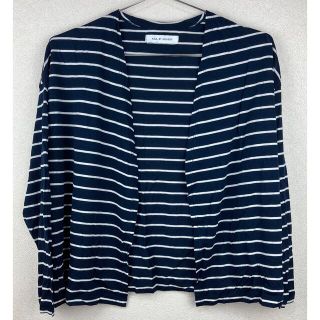 アズールバイマウジー(AZUL by moussy)の【新品未使用】AZUL BY MOUSSY カーディガン　ボーダー(カーディガン)