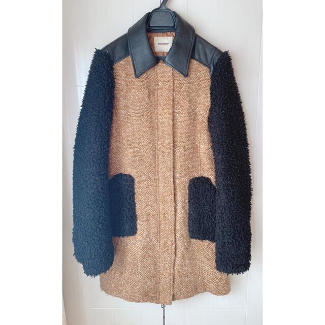 moussy バイカラーロングコート