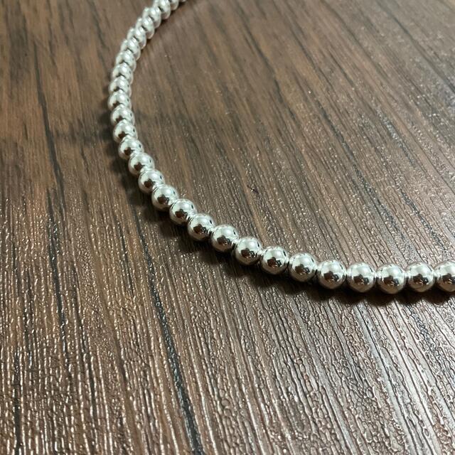5mm シルバー925 ナバホパール ネックレス 47cm 5mm シルバー925 ナバホパール ネックレス 47cm
