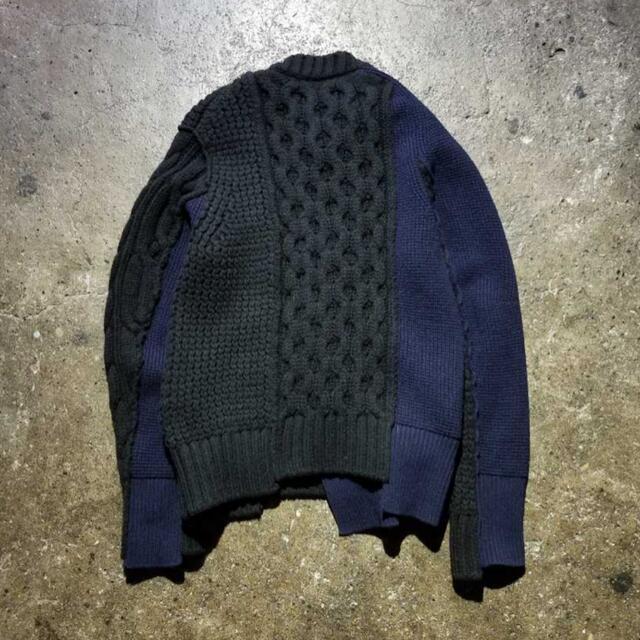 sacai Wool Knit Blouson 21aw