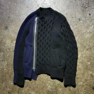 sacai - sacai 21aw ウールニットジップブルゾン サカイの通販 by