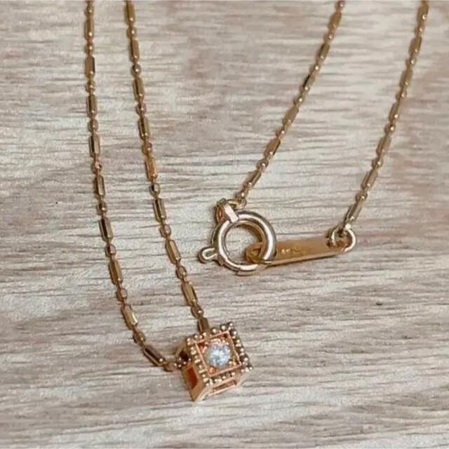 agete ダイヤ0.03ct キューブ ネックレス | www.myglobaltax.com