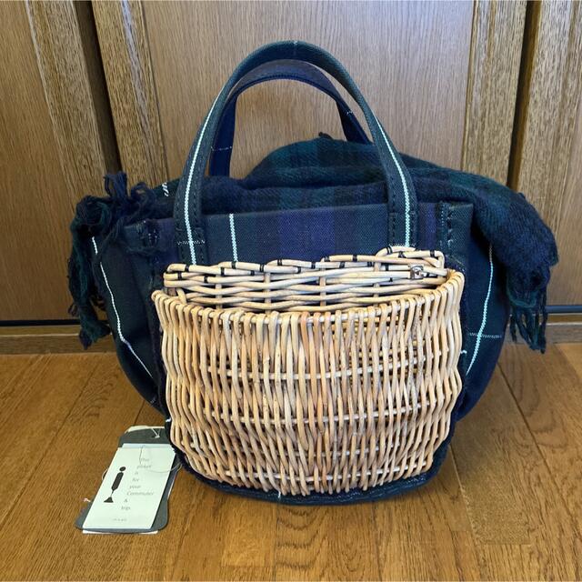 ebagos(エバゴス) ポケット付きトートチェックキャンバス | eloit.com