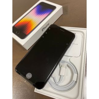 アップル(Apple)のiPhone SE 第3世代 64G ミッドナイト(スマートフォン本体)