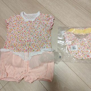 ミキハウス(mikihouse)のミキハウス　ロンパース　70　スタイ(ロンパース)