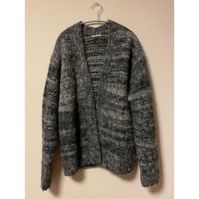 超激安好評 AURALEE - AURALEE WOOL ALPACA FELT KNIT CARDIGANの通販