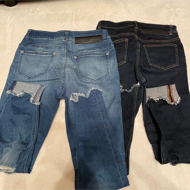 JEANASIS(ジーナシス)のjeanasis ダメージスキニー レディースのパンツ(デニム/ジーンズ)の商品写真