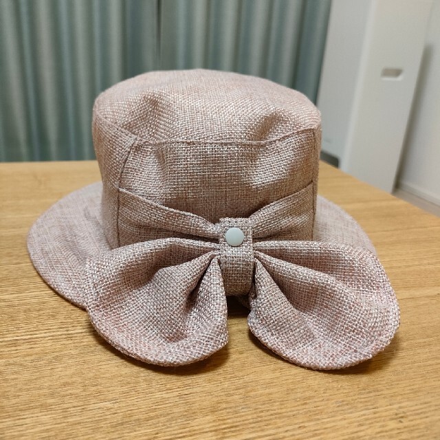 女の子　ピンク帽子50cm キッズ/ベビー/マタニティのこども用ファッション小物(帽子)の商品写真