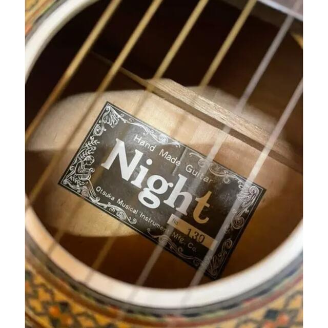 night アコギ アコースティックギター 白 ホワイト White 楽器のギター(アコースティックギター)の商品写真