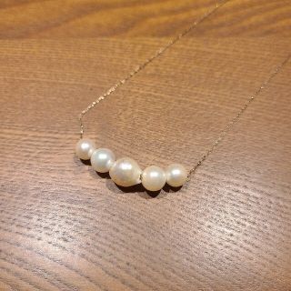 アガット(agete)の【極美品】agate  ステーション淡水パールネックレス(ネックレス)