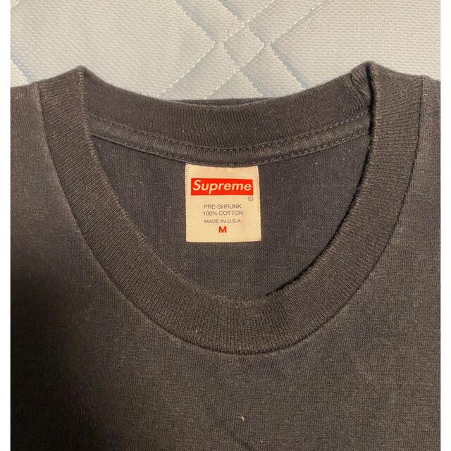 Supreme(シュプリーム)のSupreme KAWS Chalk Logo Tee ネイビー　Mサイズ　中古 メンズのトップス(Tシャツ/カットソー(半袖/袖なし))の商品写真