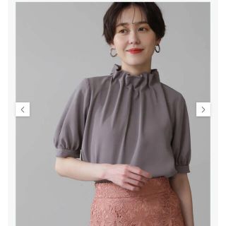 エヌナチュラルビューティーベーシック(N.Natural beauty basic)のペーパーバック5分袖ブラウス(シャツ/ブラウス(半袖/袖なし))