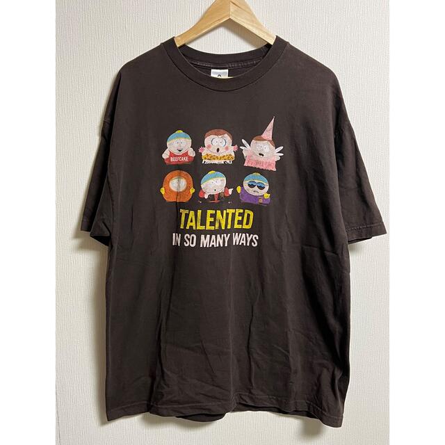 00's South parkサウスパーク USA製 ブラウン 半袖 Tシャツ