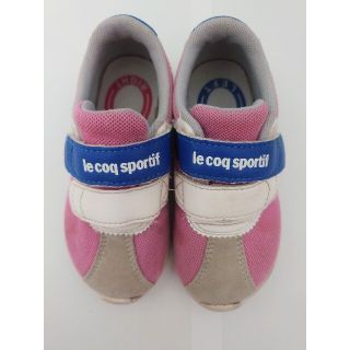 ルコックスポルティフ(le coq sportif)の★☆ルコック・スポルティフ☆ピンク　スニーカー☆15cm☆中古美品(スニーカー)